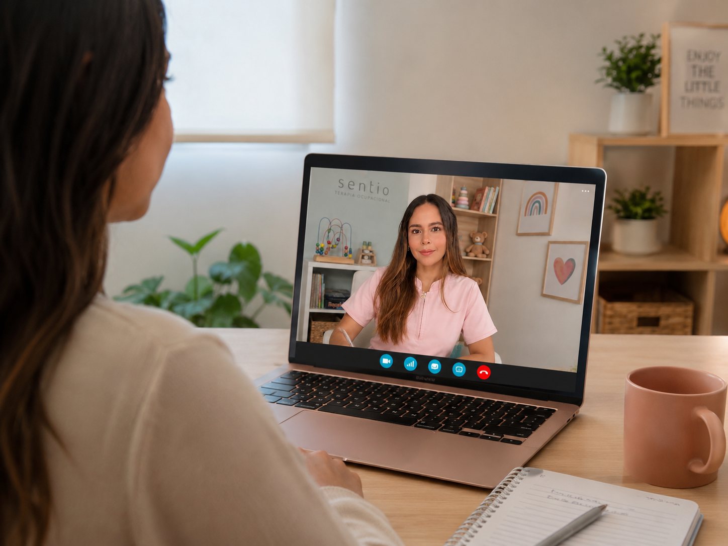 Asesoría virtual de Sentio a terapeutas, colegios y padres